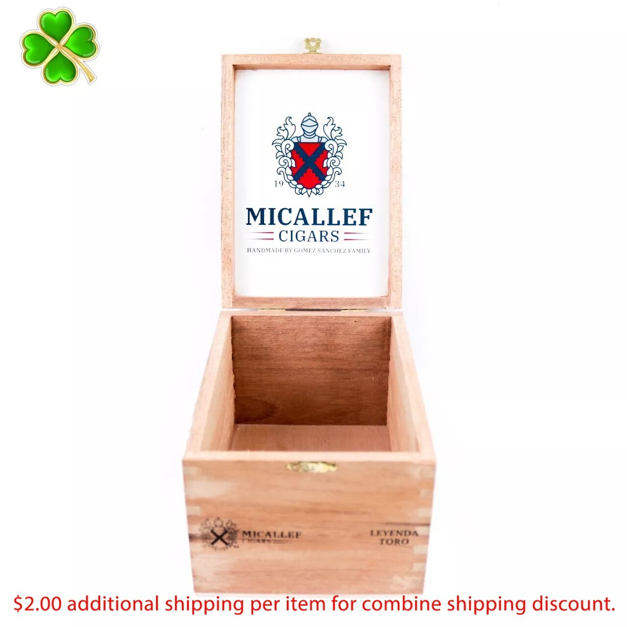 Micallef Toro Leyenda Empty Wood Cigar Box 7\
