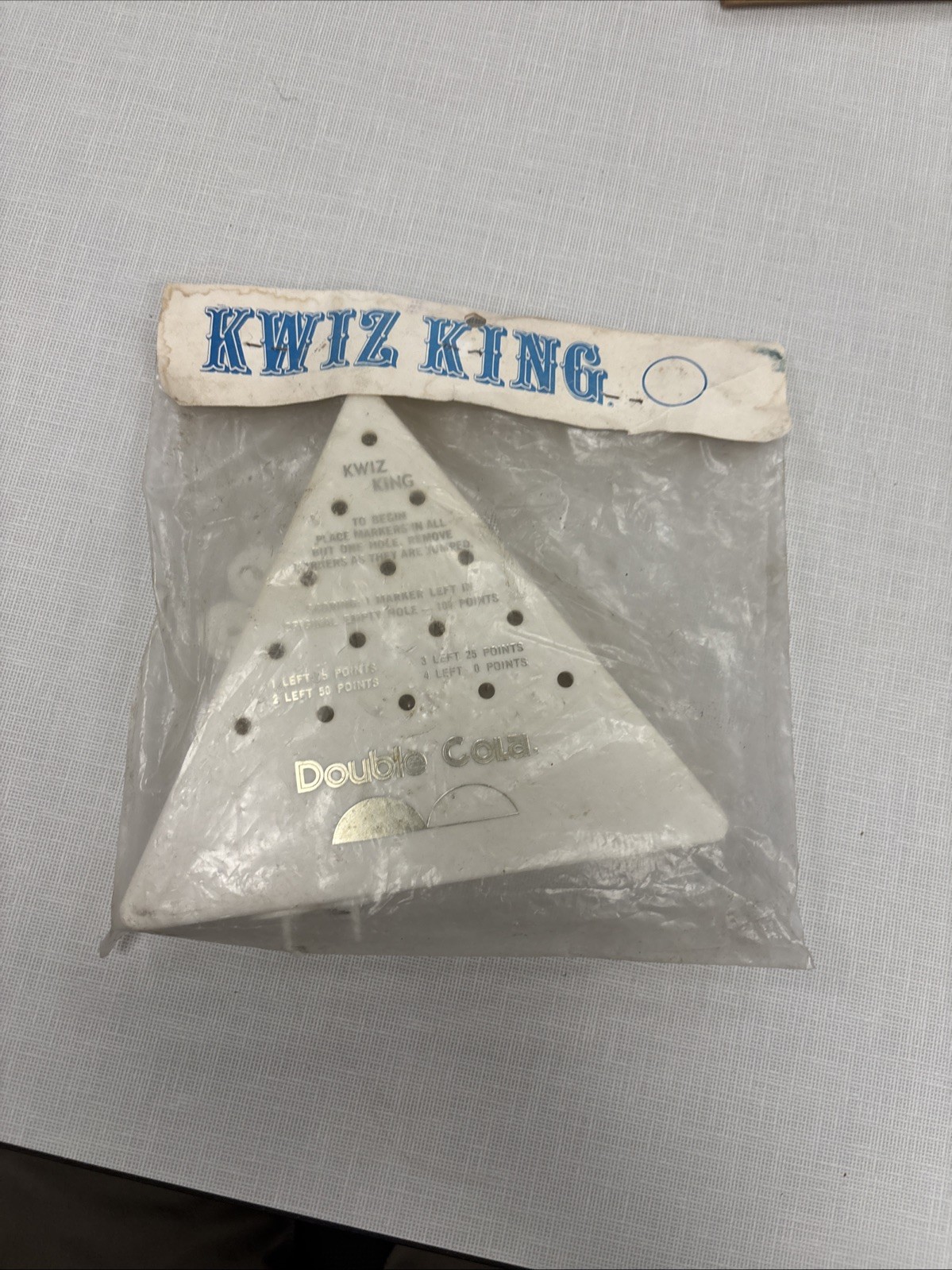 1970\'s Double Cola Kwiz King Marker Game MIP Never Played  Rare    *1