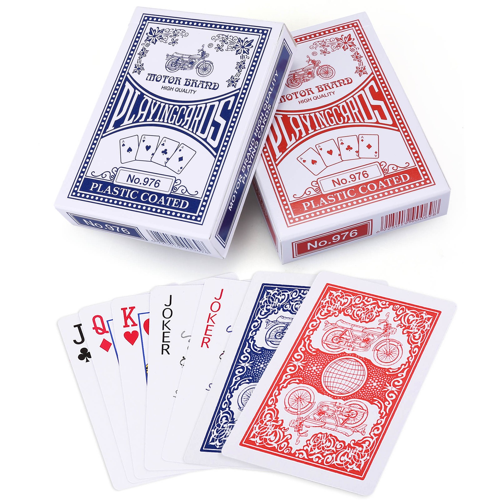 Playing Cards 2 Pack Decks of Cards Bulk Poker Size Standard Index for Blackjack