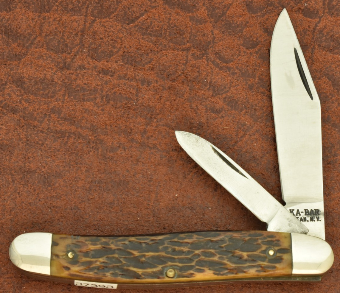 VINTAGE KABAR OLEAN NY MADE IN USA ROGERS BONE PREMIUM JACK KNIFE NICE (37393)