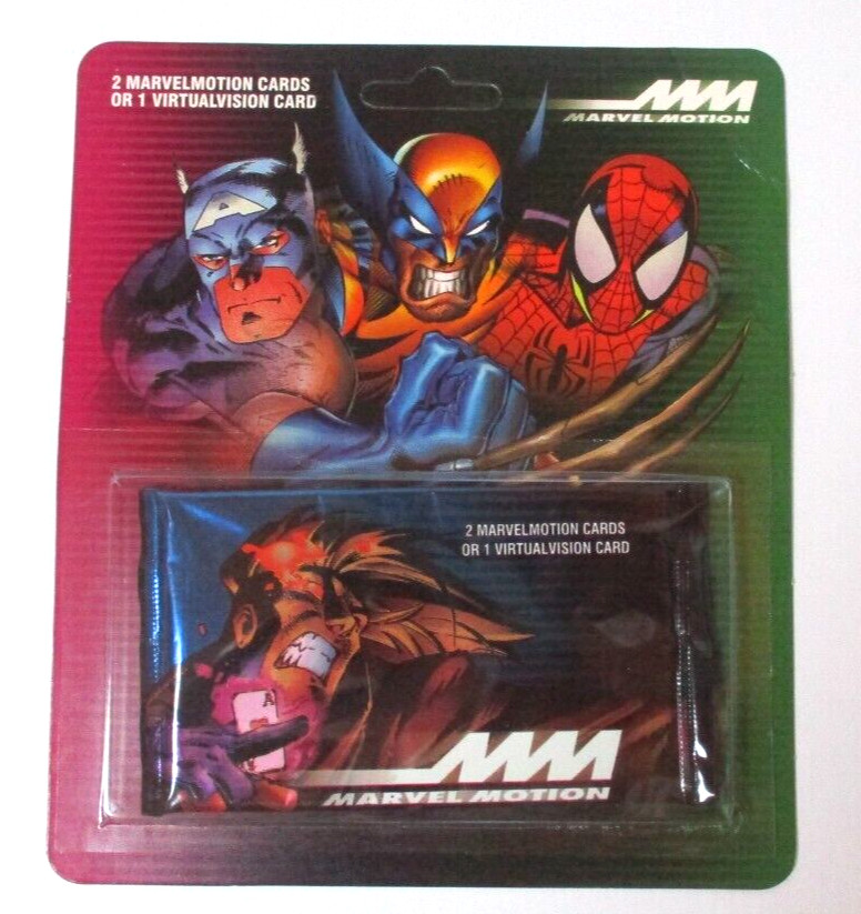 1996 FLEER MARVEL MOTION 8 FACTORY SEALED BLISTER PACKS SPIDERMAN