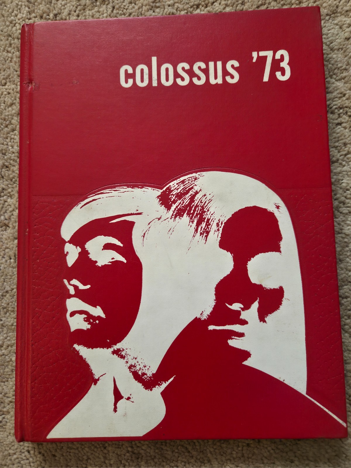 Vintage pre-owned 1977 COLOSSUS, Clayton Indiana High School annual Yearbook.