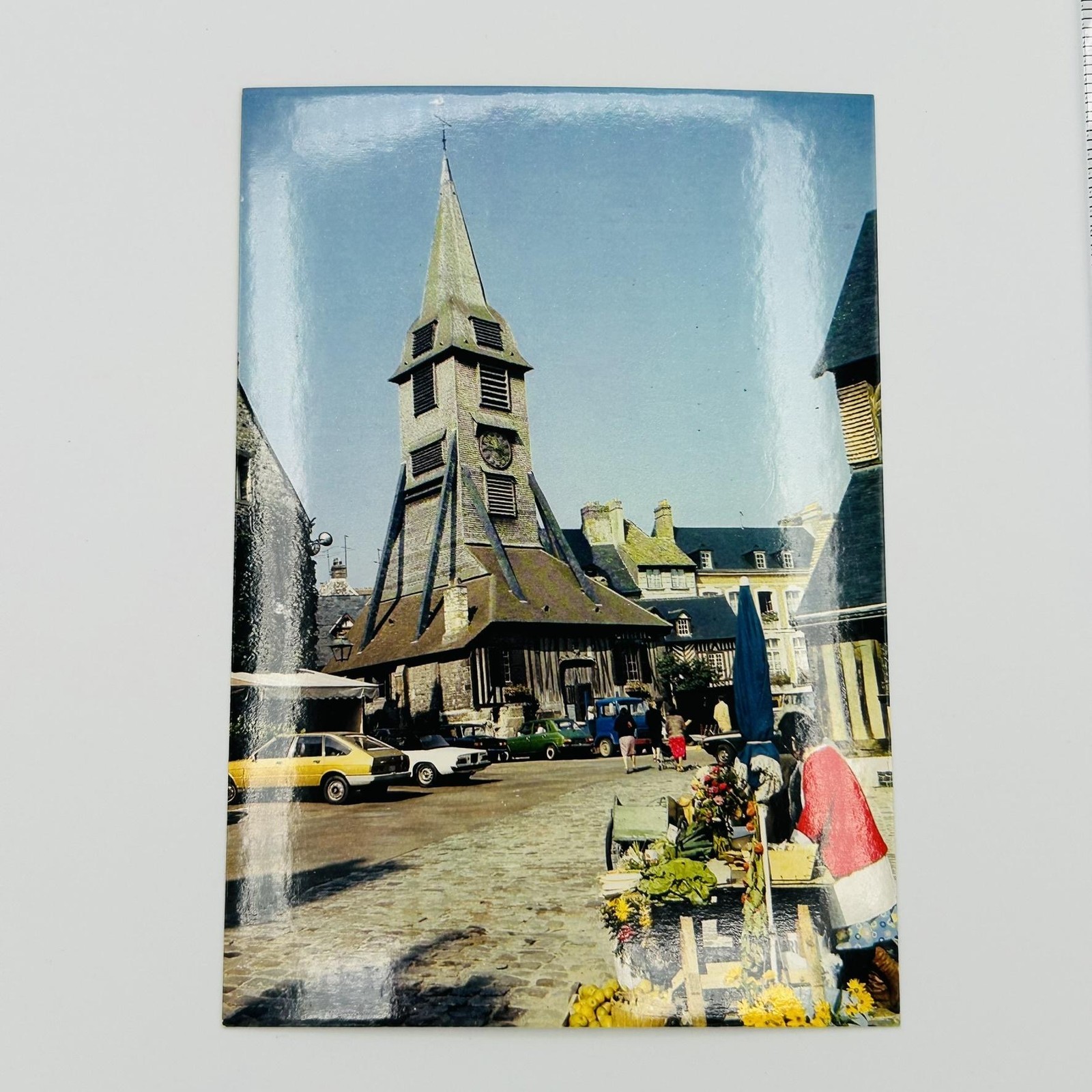 Vintage Côte Normande Honfleur Cat Postcard IRIS Photochrome France 5.5x3.5