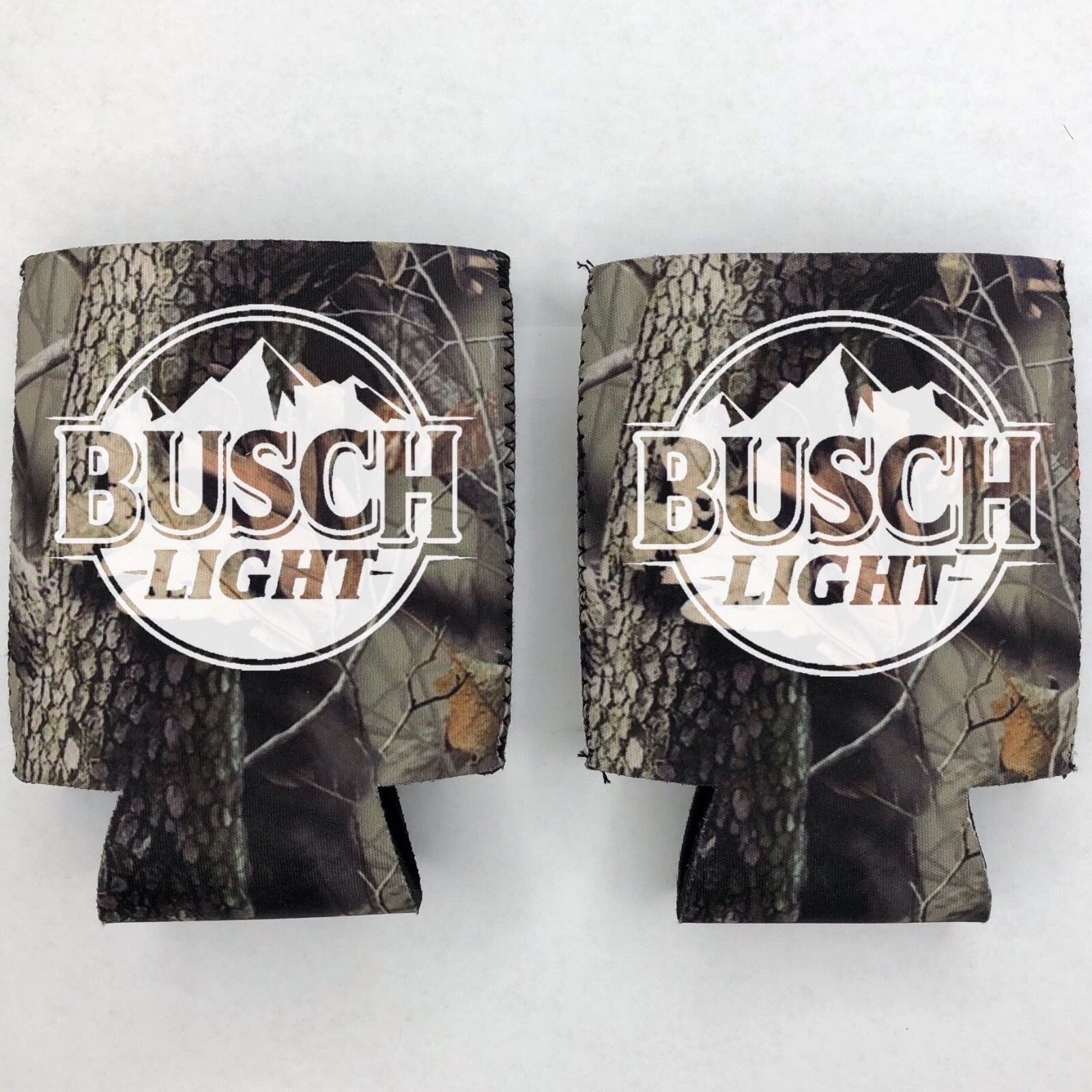 2 Busch Light Beer Can Cooler Coozie Koozie CAMO Gift QTY 2