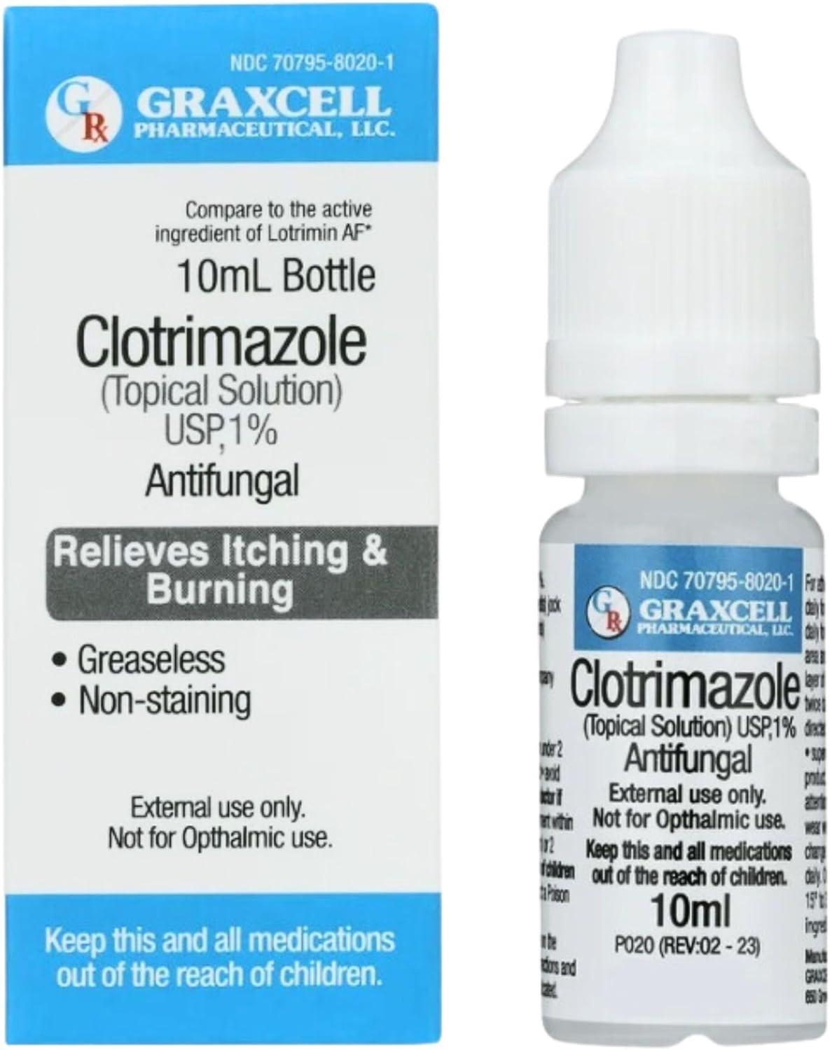 Clotrimazole 1% Antifungal Topical Solution | Fast-acting Relief for Athlete\'s F