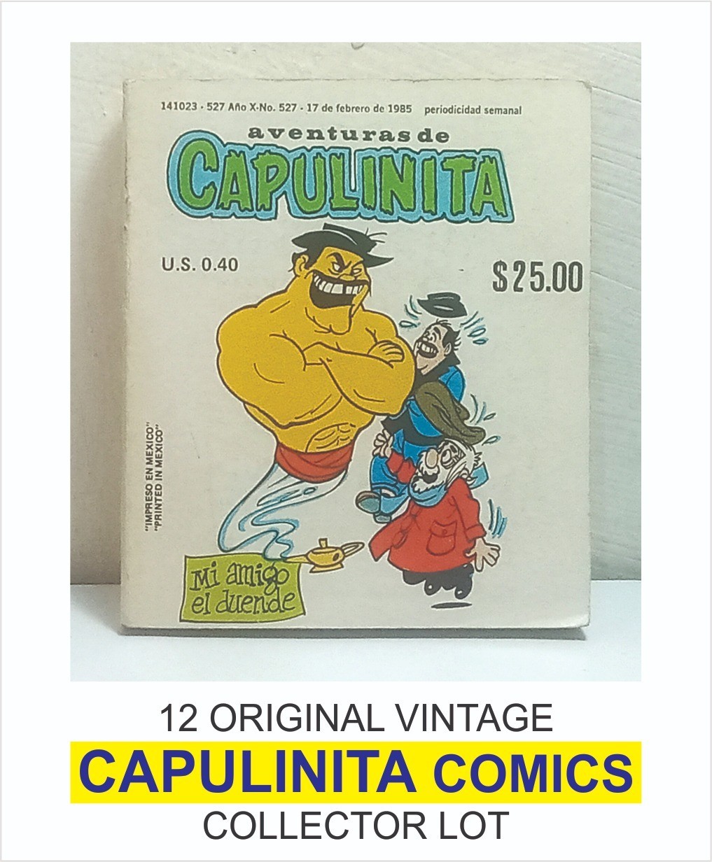 Vintage Mexican Comics Aventuras de Capulinita 12 Comic Lot Spanish