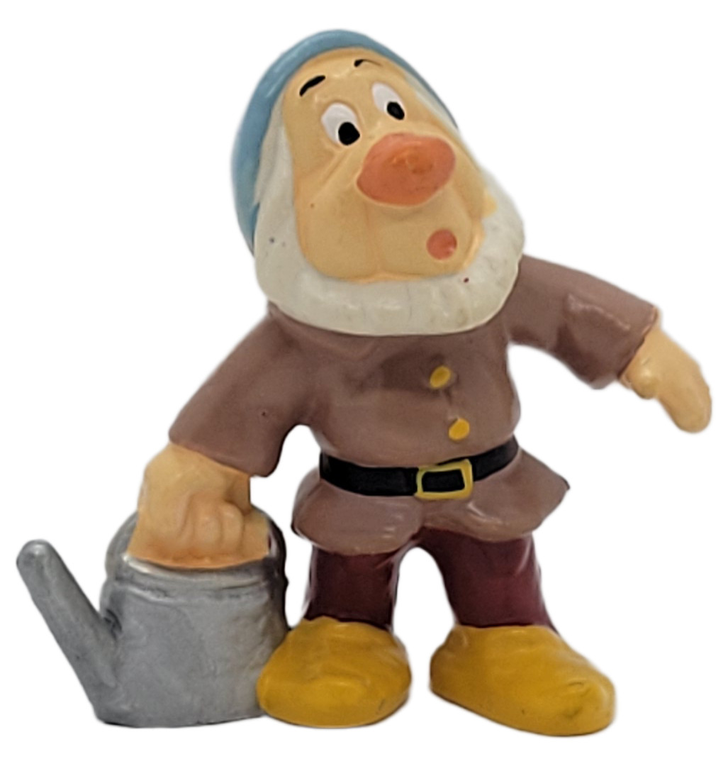 Vintage 1980s M+B Disney Sneezy Dwarf PVC Figure Snow White and the Seven Dwarf