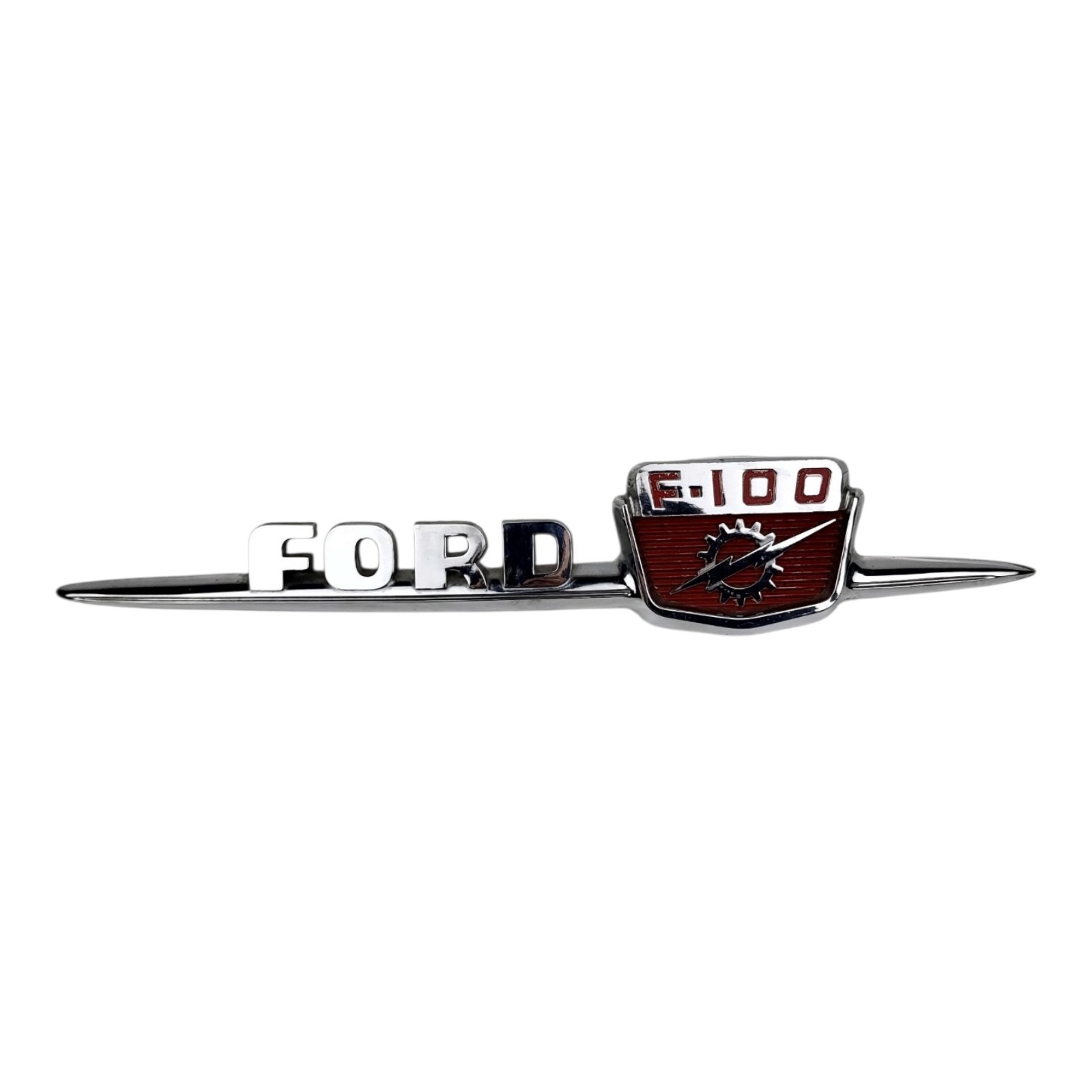 1959 Ford F100 Pickup Truck Hood RH Side Emblem 1006864