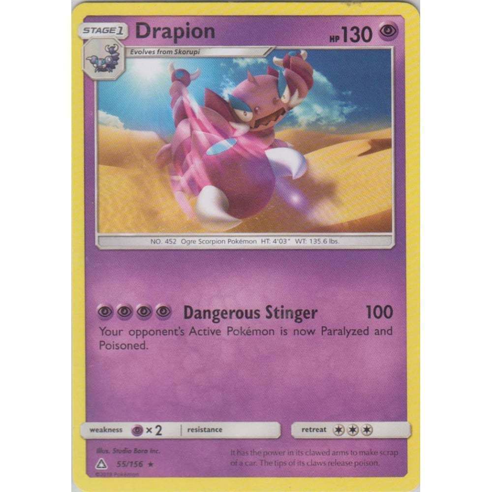 POKEMON CARD DRAPION 55/156 NO 452 OGRE SCORPION POKEMON TCG CCG