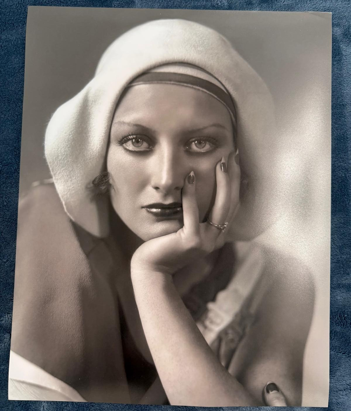 JOAN CRAWFORD VINTAGE ORIGINAL PHOTO HOLLYWOOD ACTRESS 11X14 BEAUTY PORTRAIT