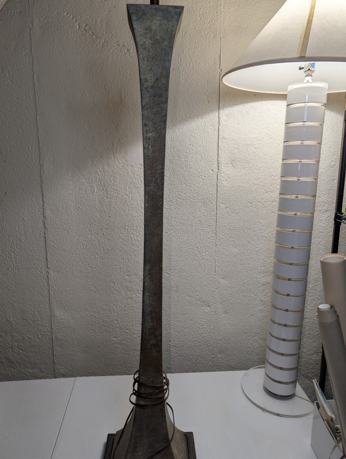 Verdigris Bronze Floor Lamp by Stewart Ross James for Hansen Lighting 1960s MCM