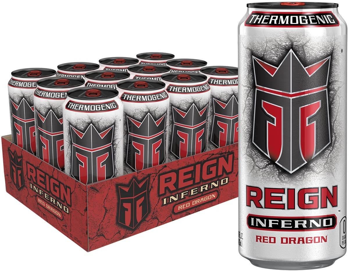 Reign Inferno Red Dragon Thermogenic Fuel Fitness and Performance Drink 16 Fl Oz