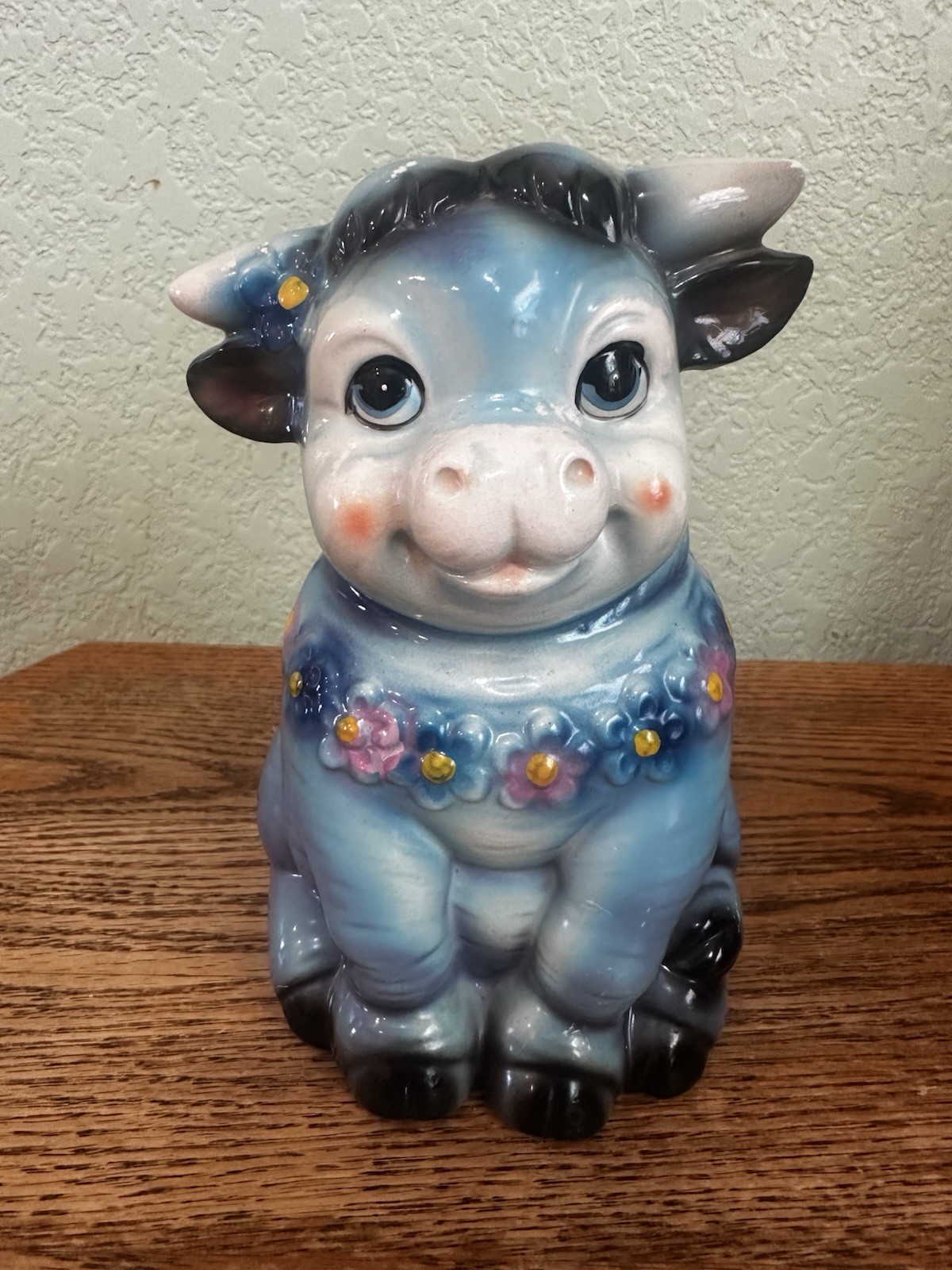 Vintage Rossini Japan Blue Bull Bank