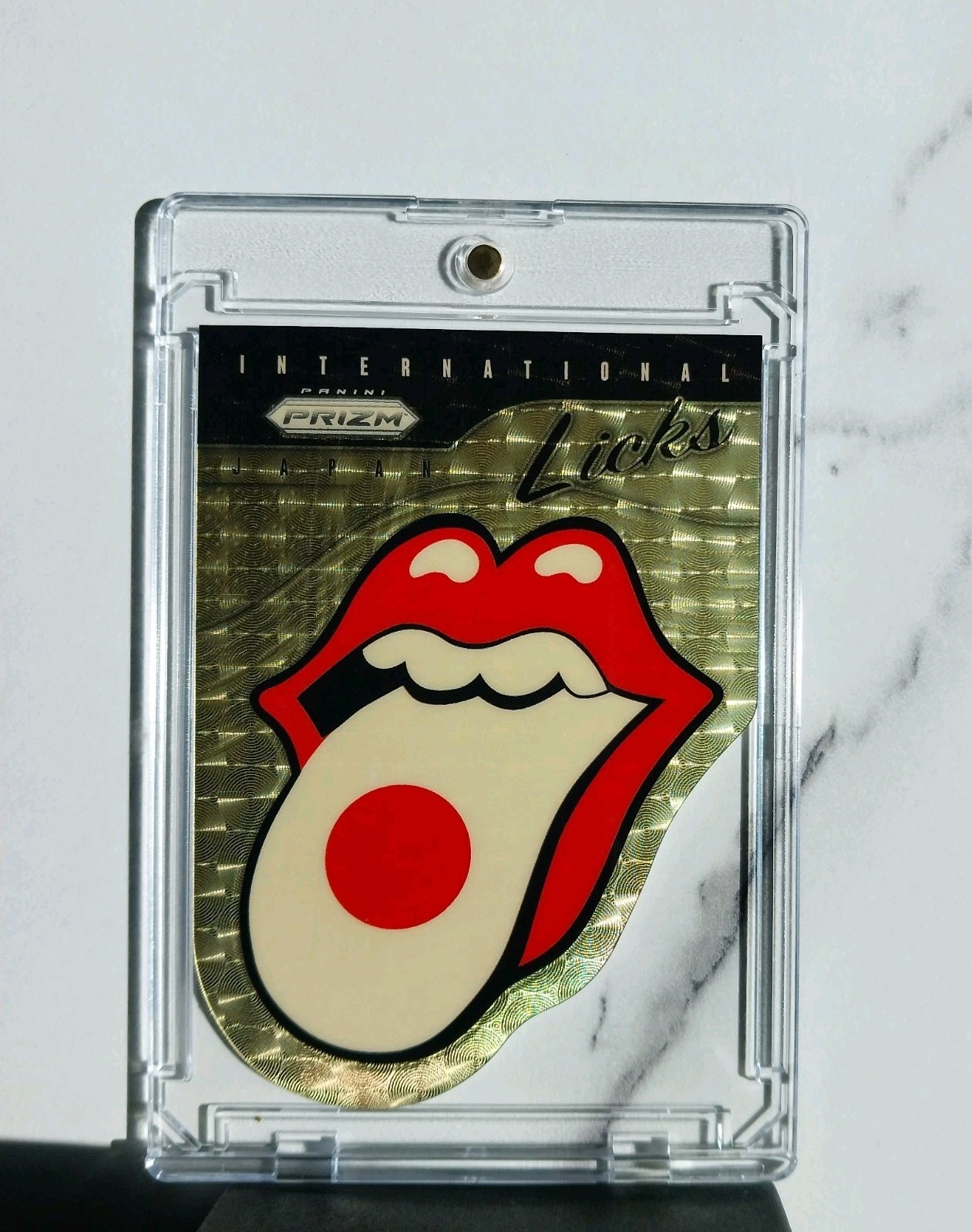 2025 Prizm Rolling Stones International Licks Japan  Gold Vinyl Prizms /5  NEW 