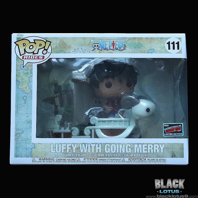 BLEMISHED Funko Pop Luffy with Going Merry One Piece NYCC 2022 Sticker Pop 111