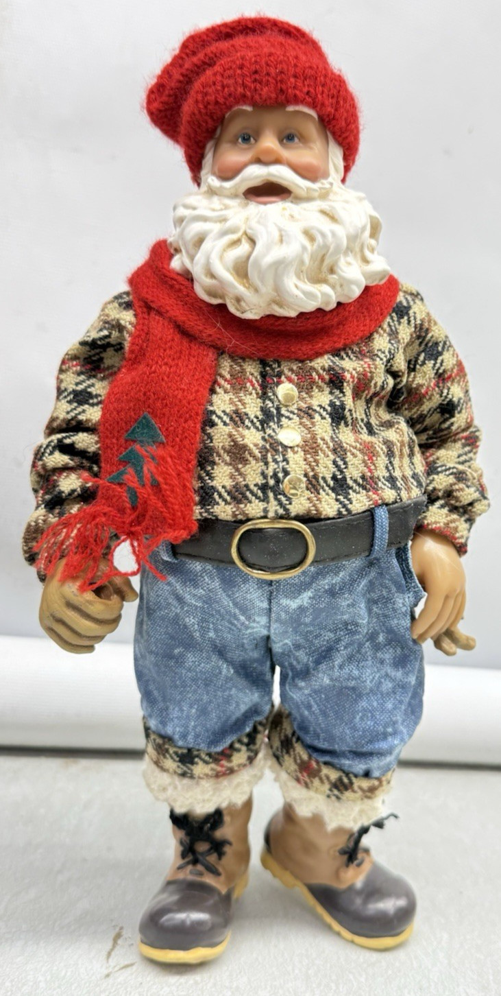 Vintage Possible Dreams Clothtique Santa Claus Christmas Lumberjack Logger 2000