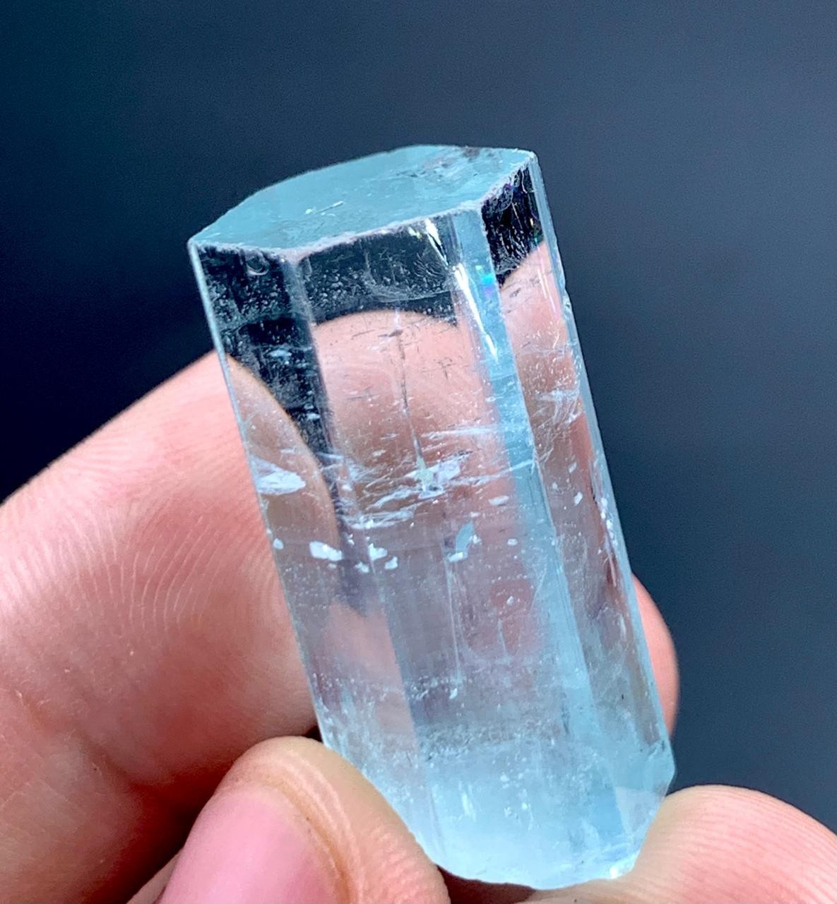 59 Carat Blue Aquamarine Crystal Specimen From Pakistan 