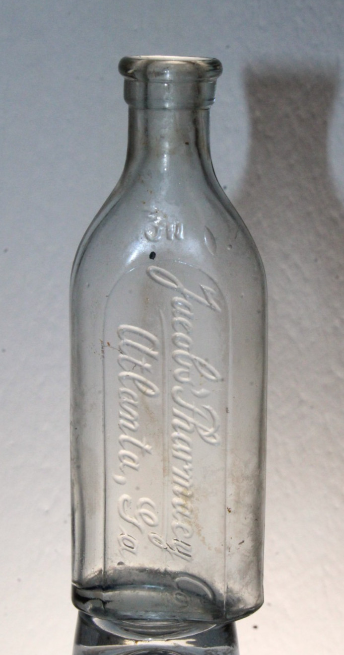 ATLANTA GA JACOBS PHARMACY CO MEDICINE BOTTLE 4 7/8'' ..