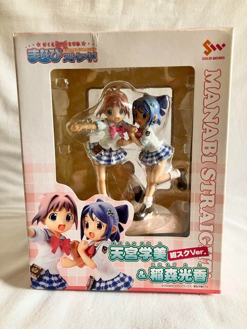 Manabi Straight Manami Amamiya & Mika Inamori Navy School Swimsuit Ver.  Figure