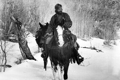 JEREMIAH JOHNSON ROBERT REDFORD ON HORSEBACK SNOW MOUNTAINS UTAH 24X36 POSTER