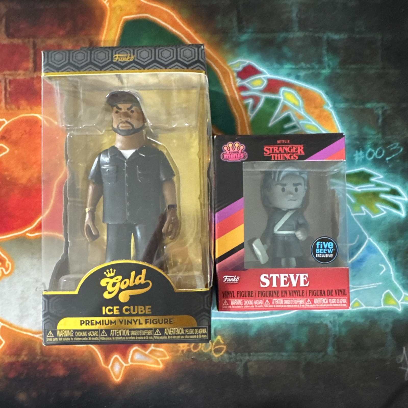 Funko Gold Ice Cube And Steve From Stranger Things 5 Below Exclusive
