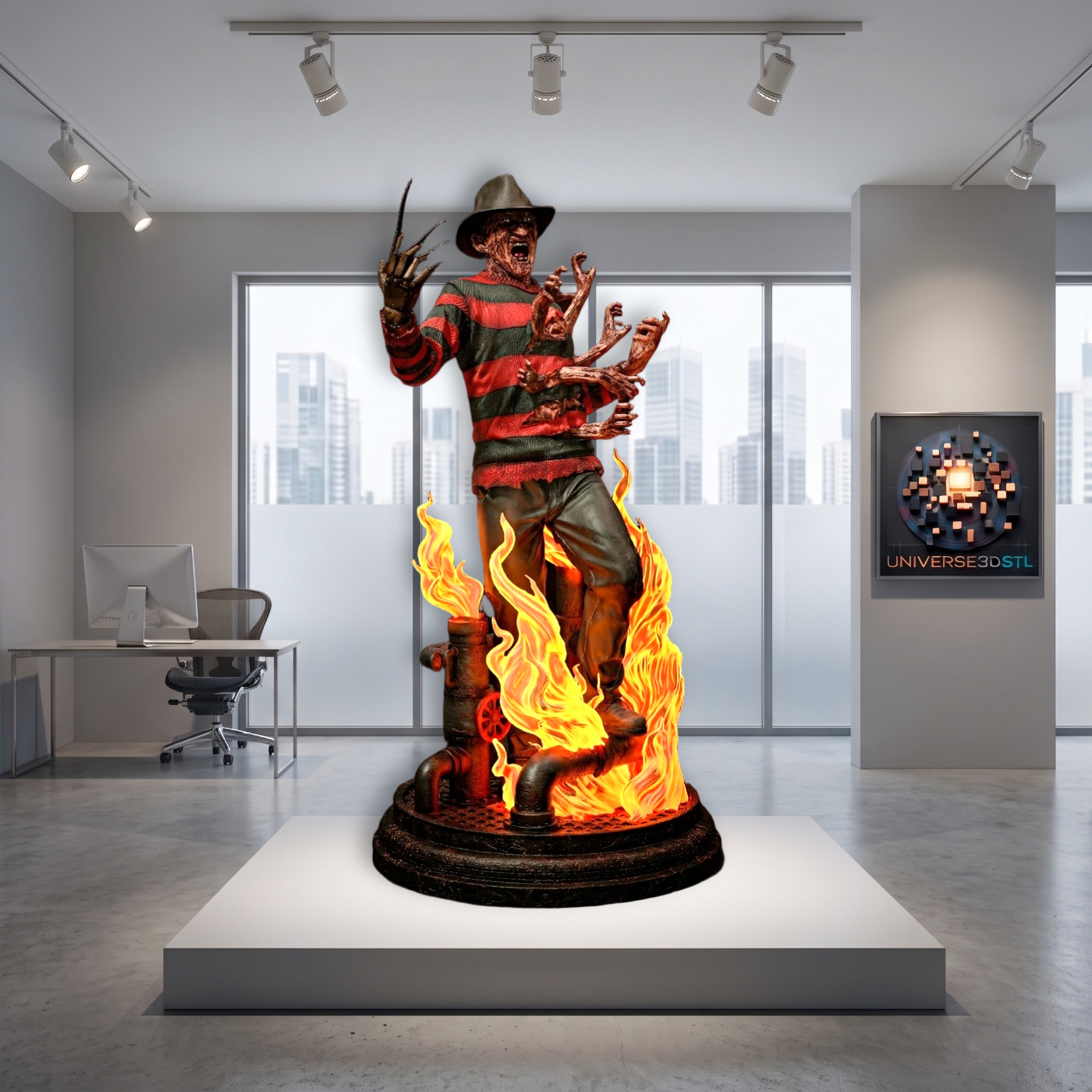 Freddy Krueger Sculpture Statue Model Kit    size choices Unpainted/Unass