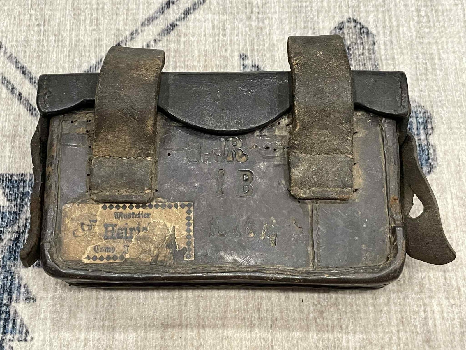 Pre WW1 WWI Imperial German MARKED 1874 Infantry Rgt 23 M1871 Mauser Ammo Pouch