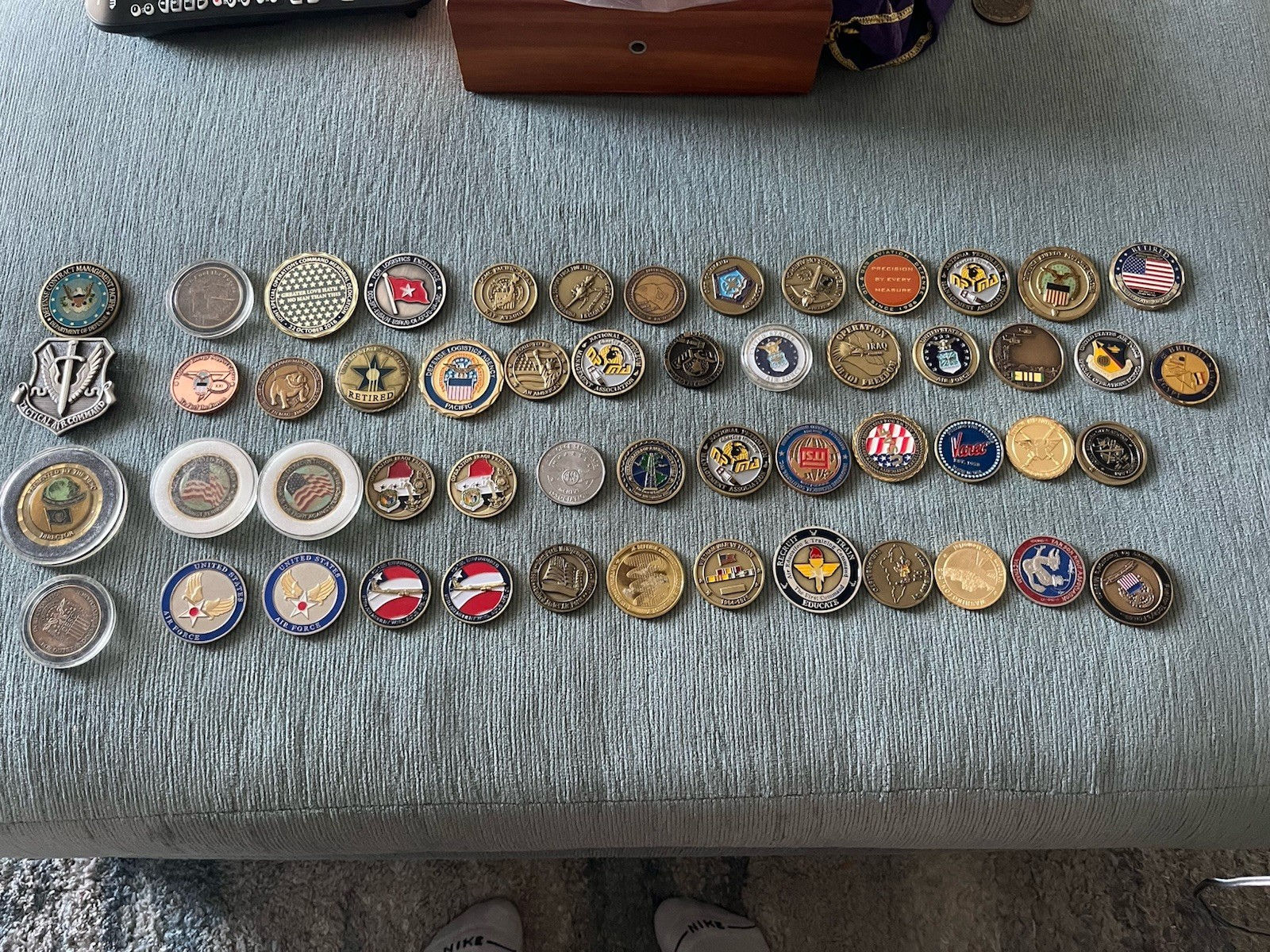 Lot Of 53 Challenge Coins - AF CMSGT - 1967-2002