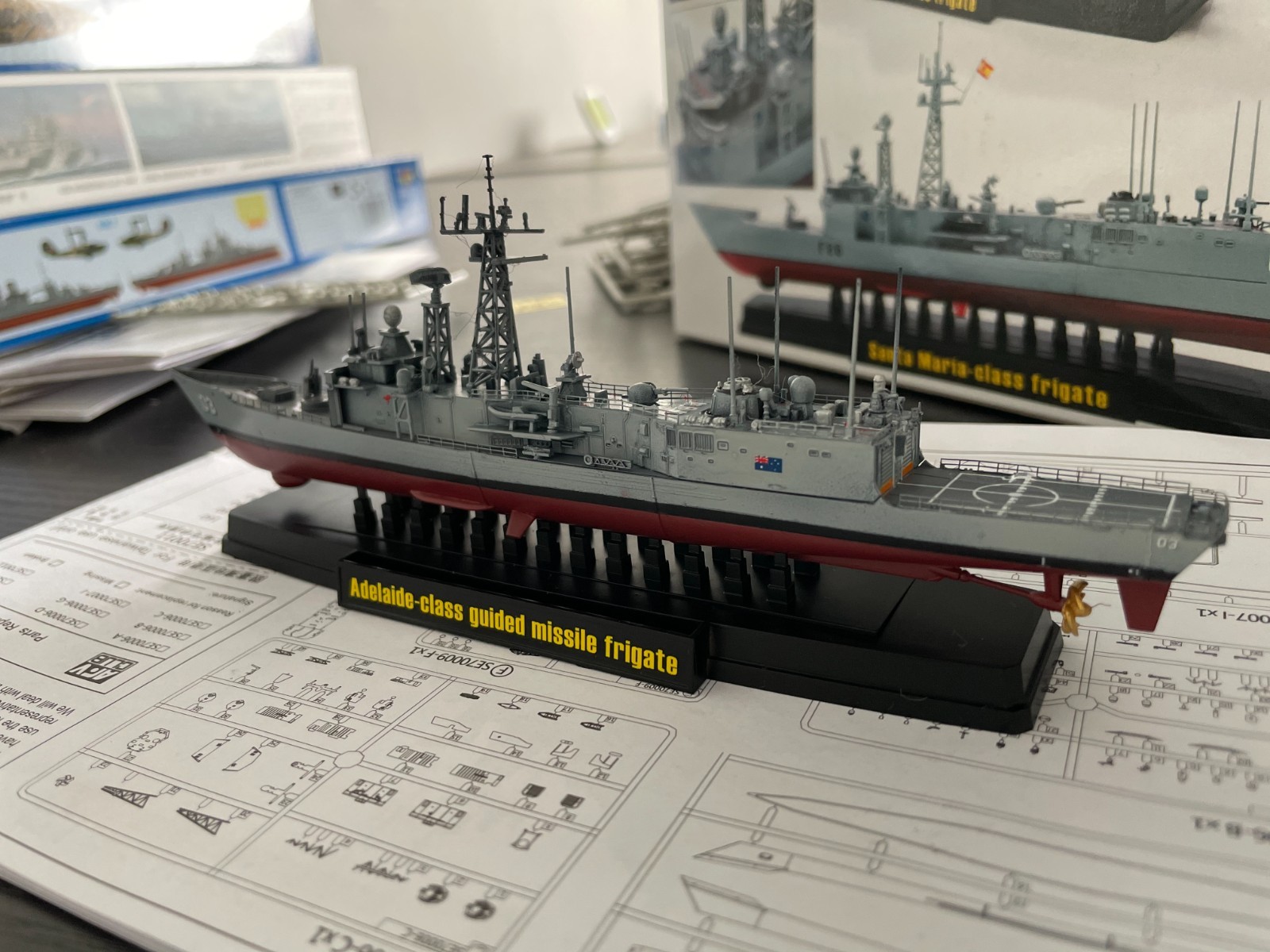 1/700,ADELAIDE-CLASS GUIDED MISSILE FRIGATE,Military model,GIFTS,free shipping
