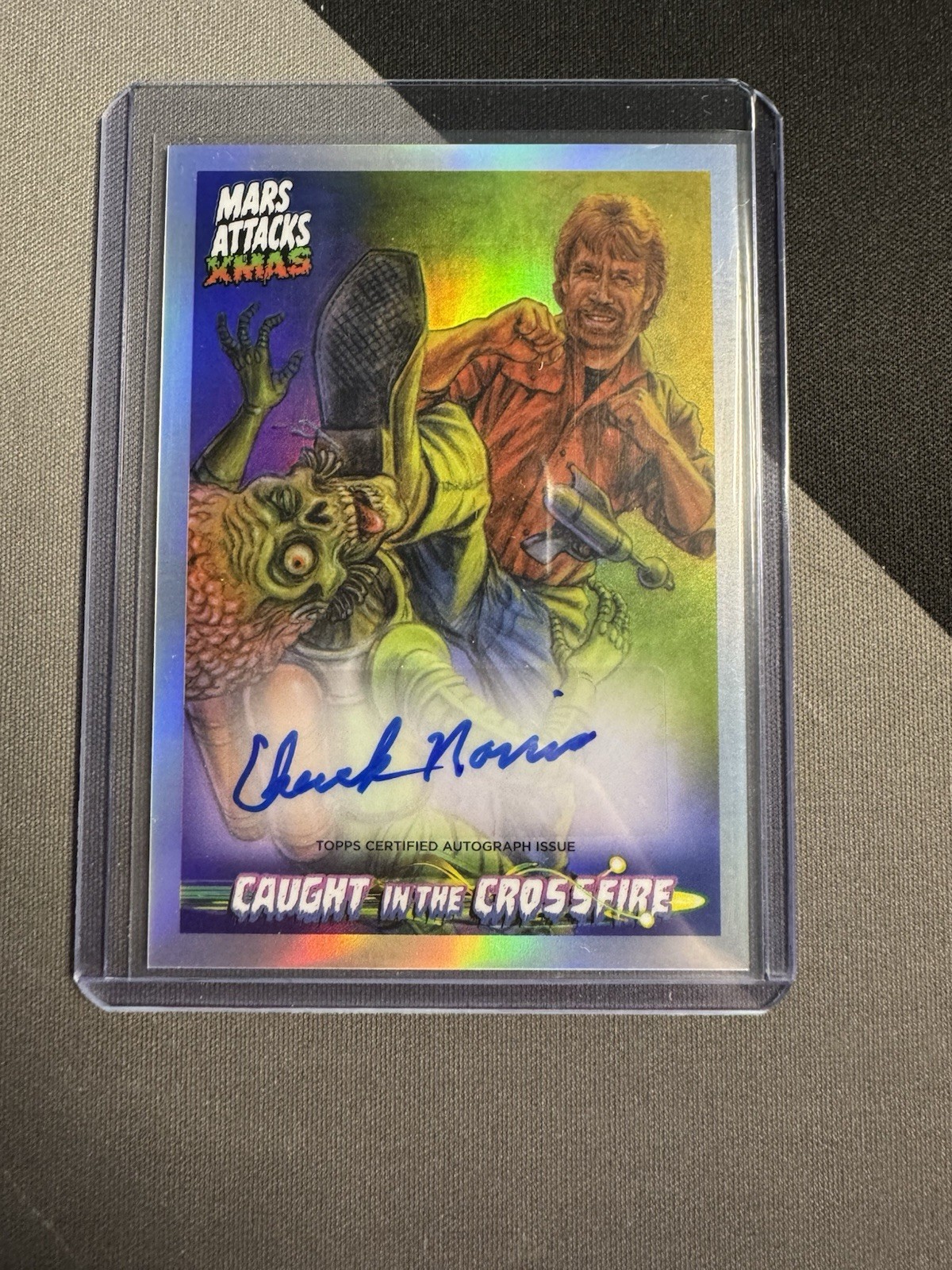 2026 Topps Mars Attacks XMAS EDITION Chuck Norris Auto CAA-CN