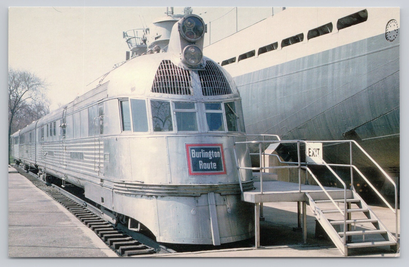 Atq/Vtg Post Card Pioneer Streamliner Chicago, Burlington & Quincy #9900 M84