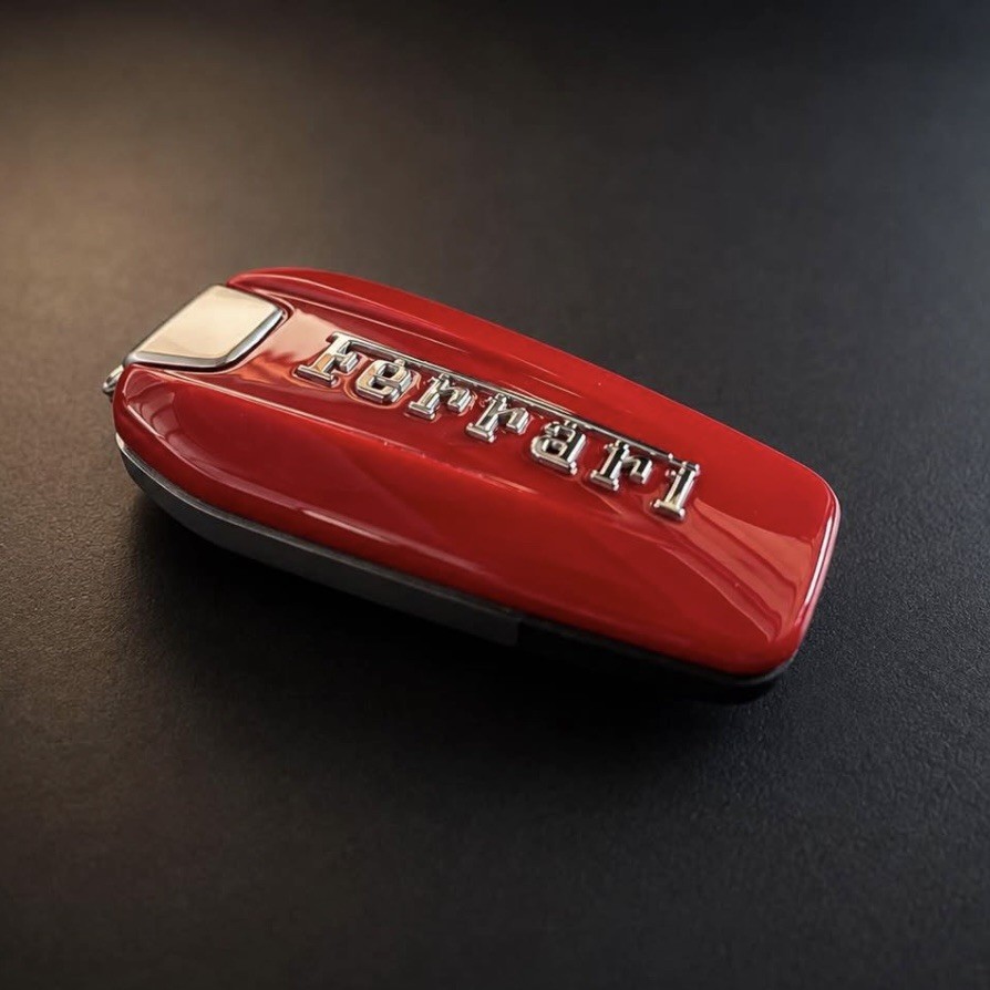 Ferrari Car Key Fob Keychain – Decorative Display – Non-Functional
