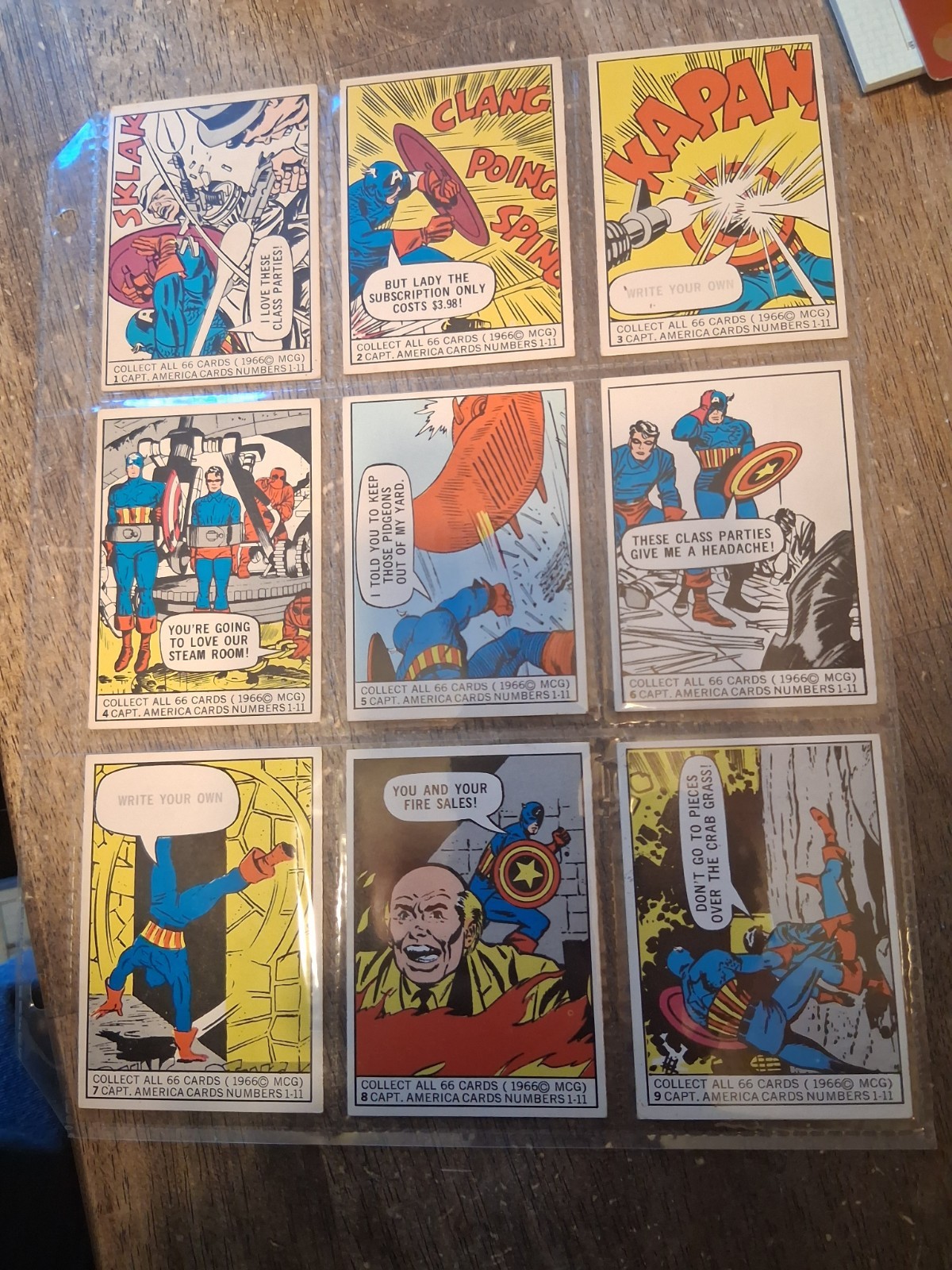 1966 Marvel Super Heroes Donruss Complete 66 Card set EX -NM