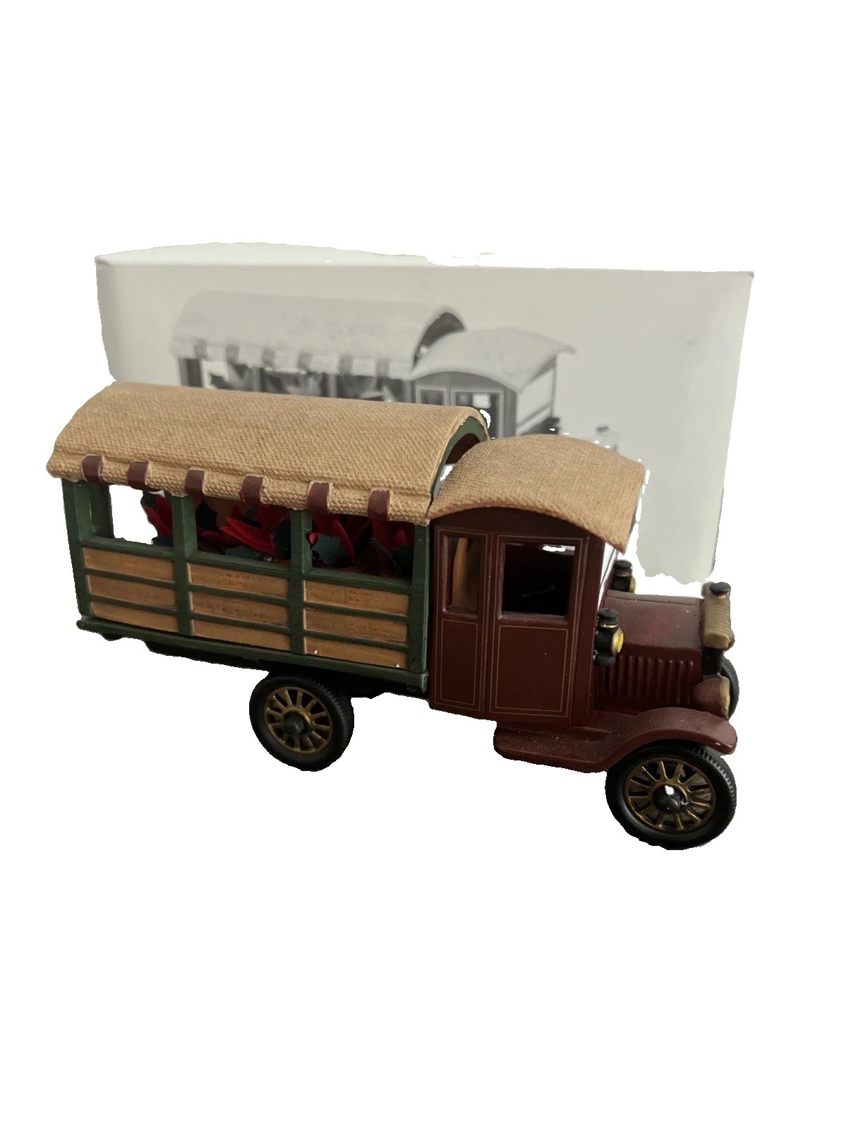 Vintage Dept. 56 Poinsettia Delivery Truck Heritage Village Collection Retired