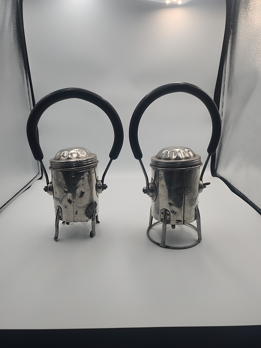 1940\'s Conger Railroad hand-signal battery powered lanterns.