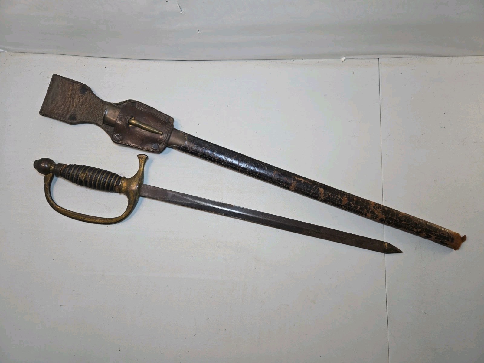 Civil War Model 1840 Musicians Sword w/Scabbard - Shortened