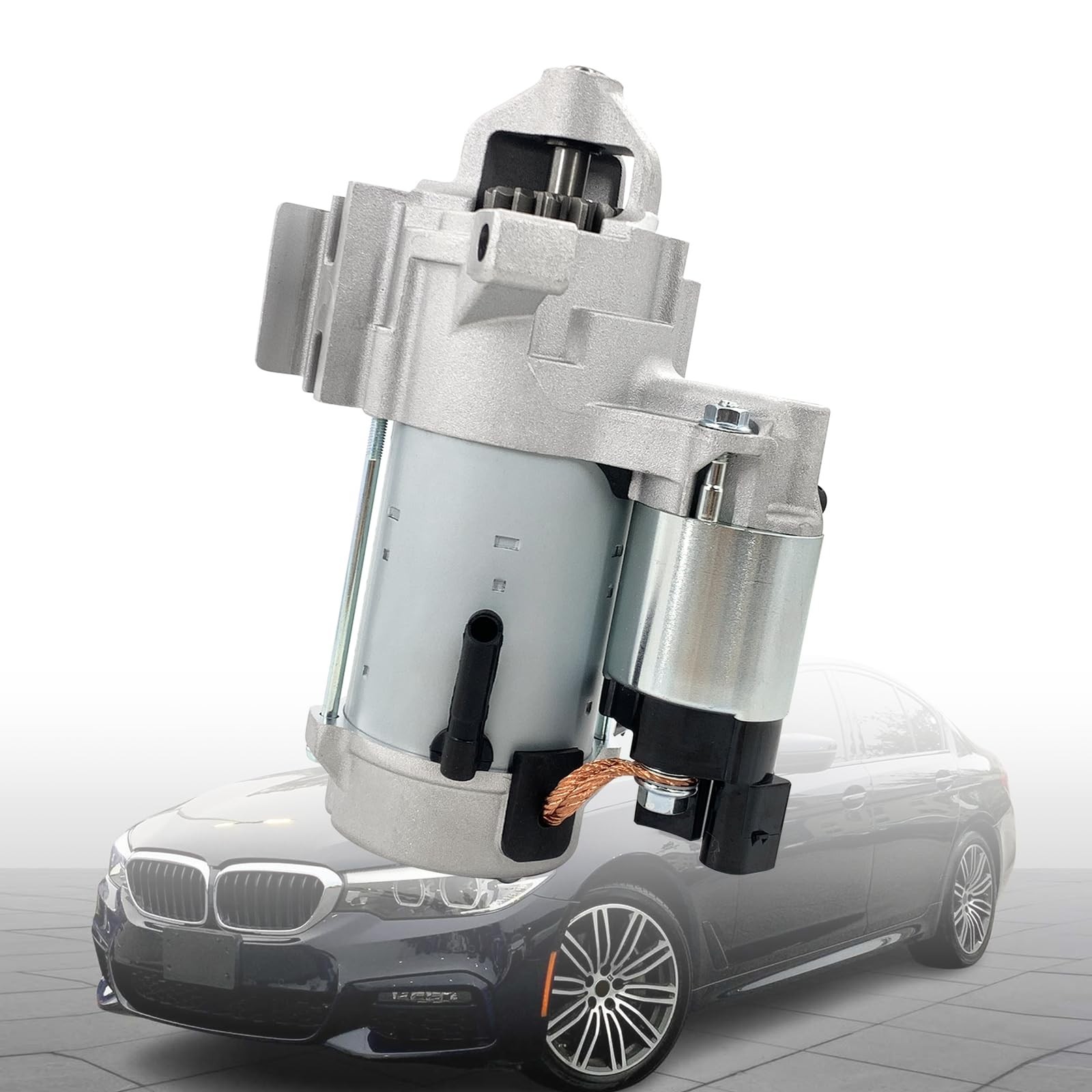 12418671505 Starter Motor Compatible with 2019-2024 BMW 540i X3 X5