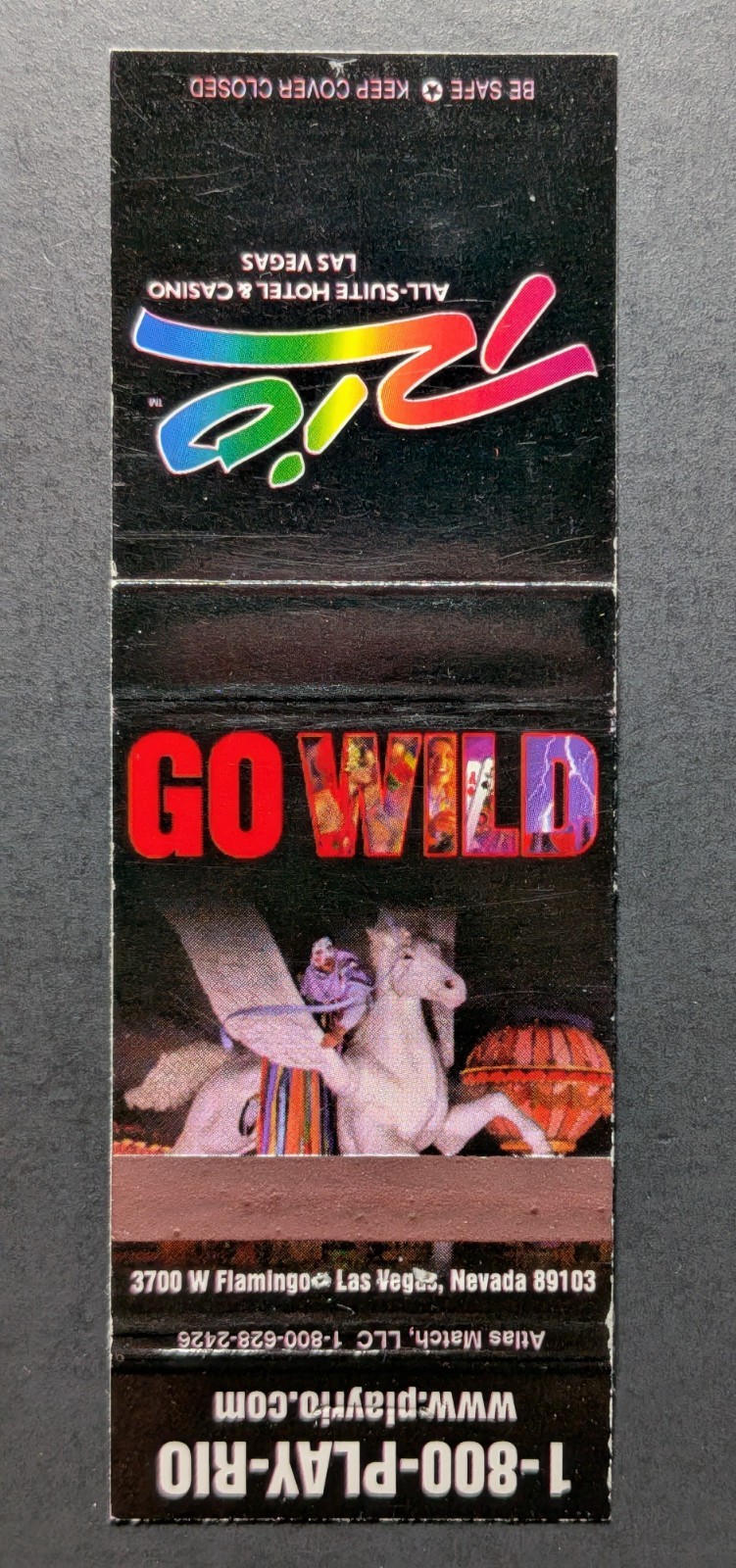 Vintage Rio Casino Las Vegas Matchbook Cover