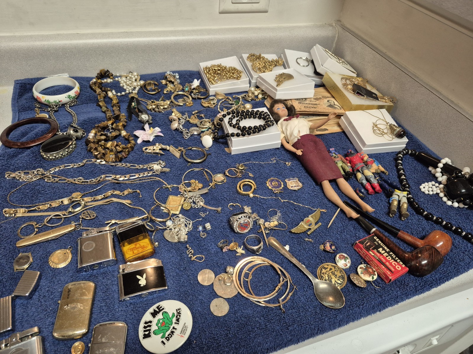Huge Vintage Junk Drawer Lot Collectibles Box Resellers Bulk Wholesale Treasures