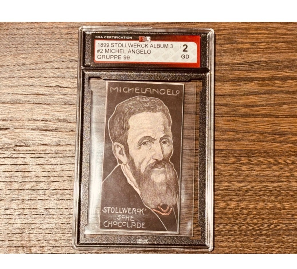 1899 Stollwerck Chocolates Album 3 Food Issue Michelangelo Rare