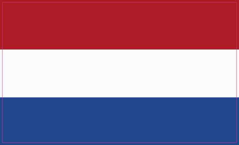5in x 3in Netherlands Flag Sticker Car Truck Vehicle Bumper Decal