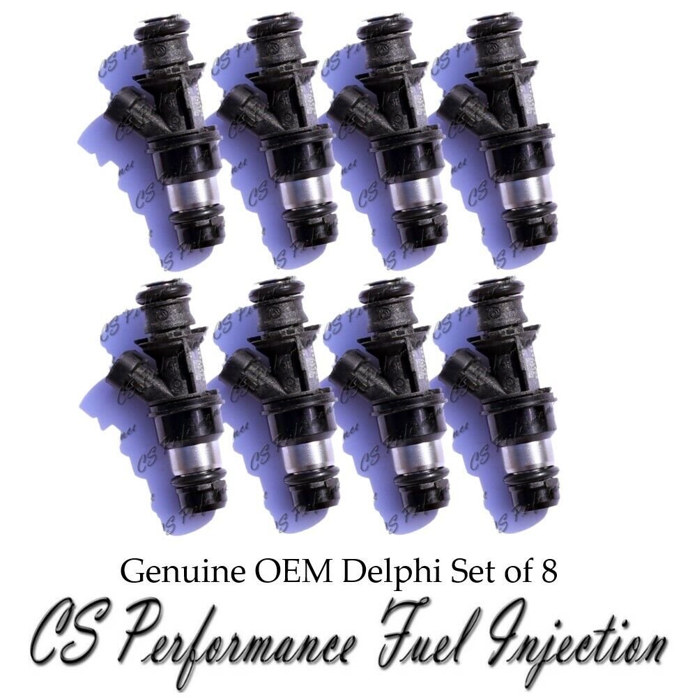 OEM Delphi Fuel Injectors Set (8) for Cadillac Chevy GMC 4.8 5.3 6.0 V8