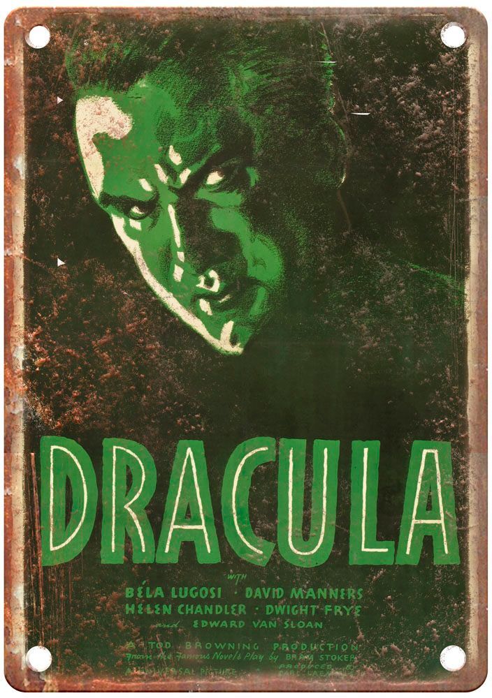 Dracula 1931 Vintage Movie Poster Old Retro Look Metal Sign MP1315