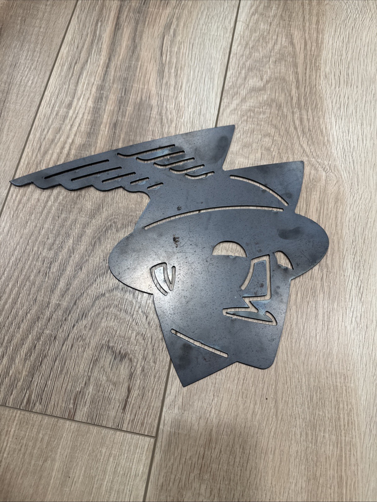 Vintage Mercury Man Steel Sign