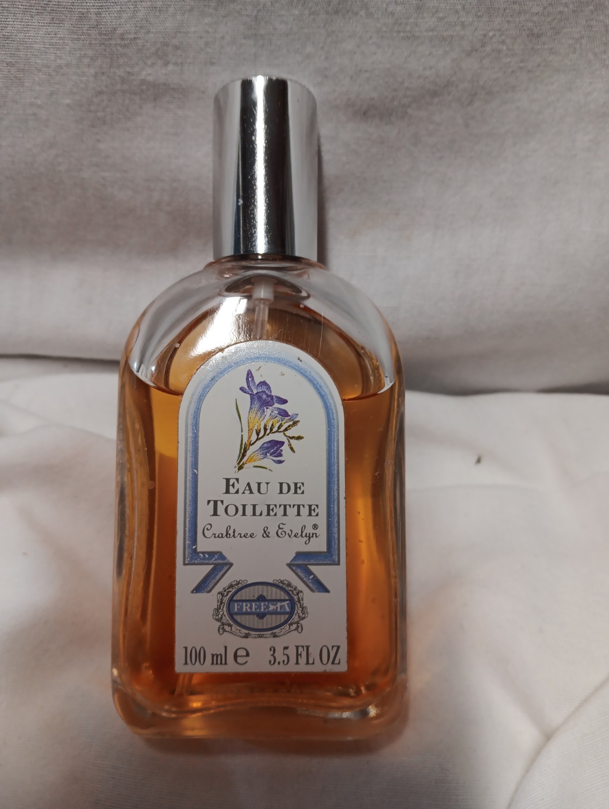 Vintage 1993 Crabtree & Evelyn Freesia Eau De Toilette Spray 3.5oz. Bottle