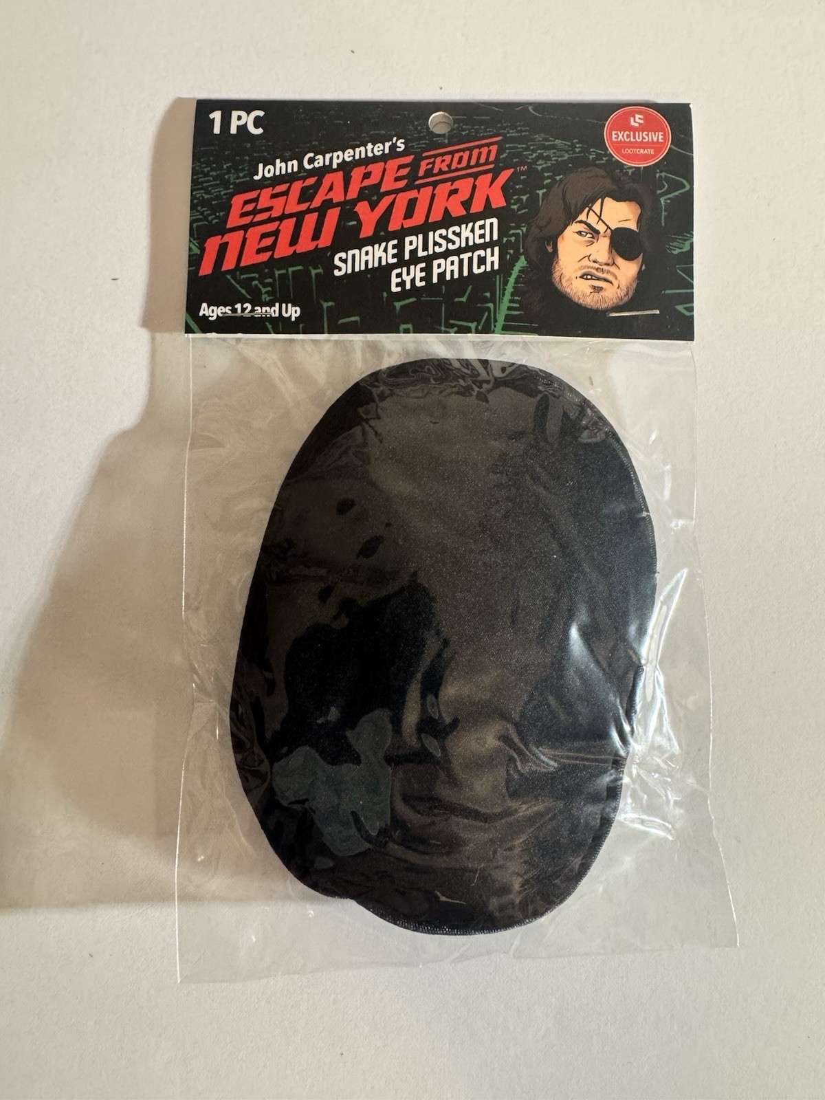 Snake Plissken Escape From New York Loot Crate Eye Patch Prop NOS 2018 MIP