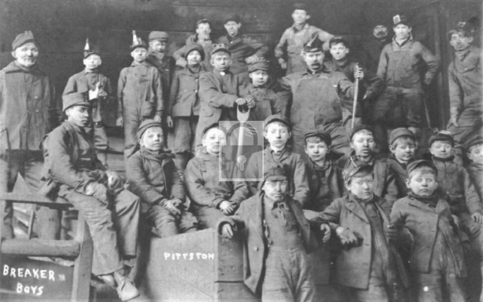 Breaker Boys Coal Miners Pittston Pennsylvania PA - Reprint
