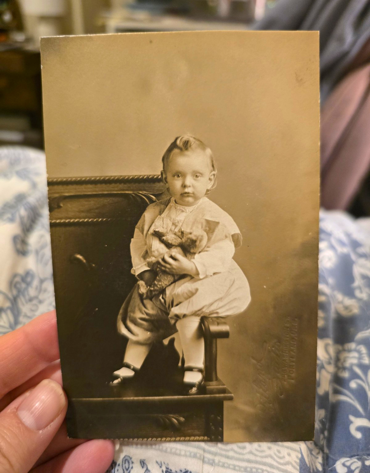 REAL PHOTO POSTCARD (RPPC) BABY PORTRAIT - UNPOSTED DIVIDED BACK EMBOSSED