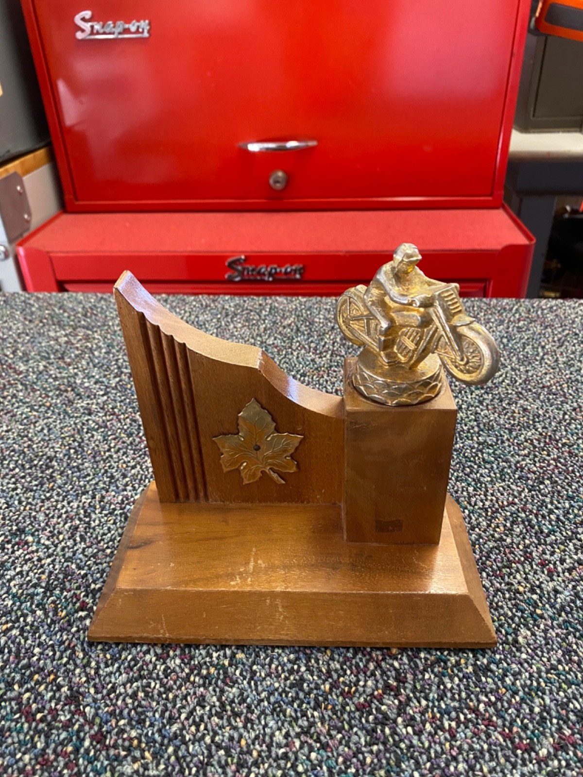 Vintage 1955 MOTORCYCLE TROPHY California Indian Harley Triumph BSA Honda