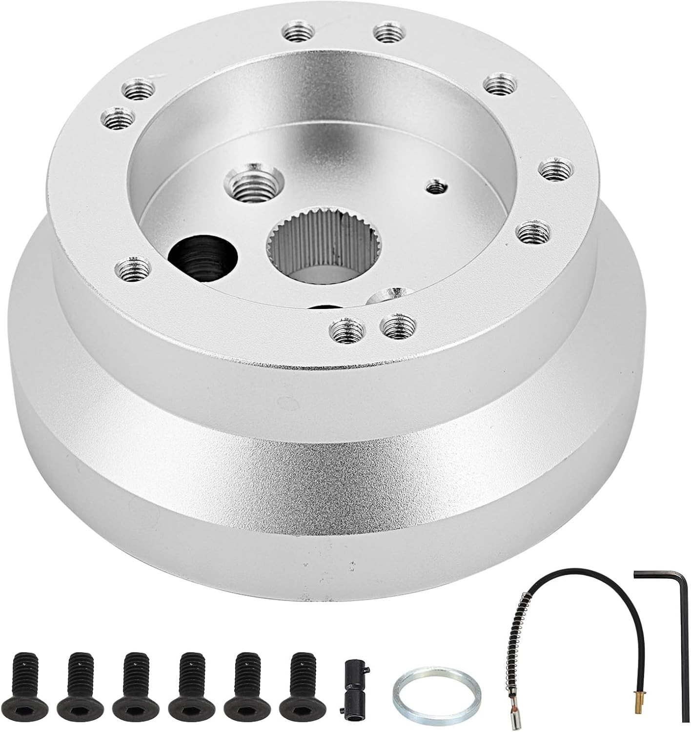 Universal 5/6 Hole Bolt Steering Wheel Short Hub Adapter Aluminum Compatible Wit